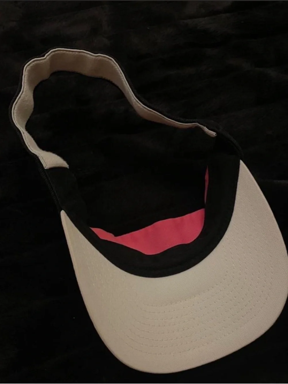ROXY Pink and Cream Girls' Sport Visor